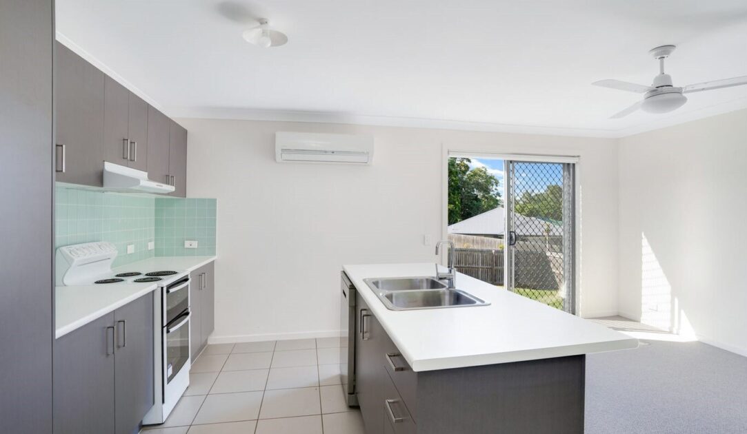 Light-filled kitchen with an island