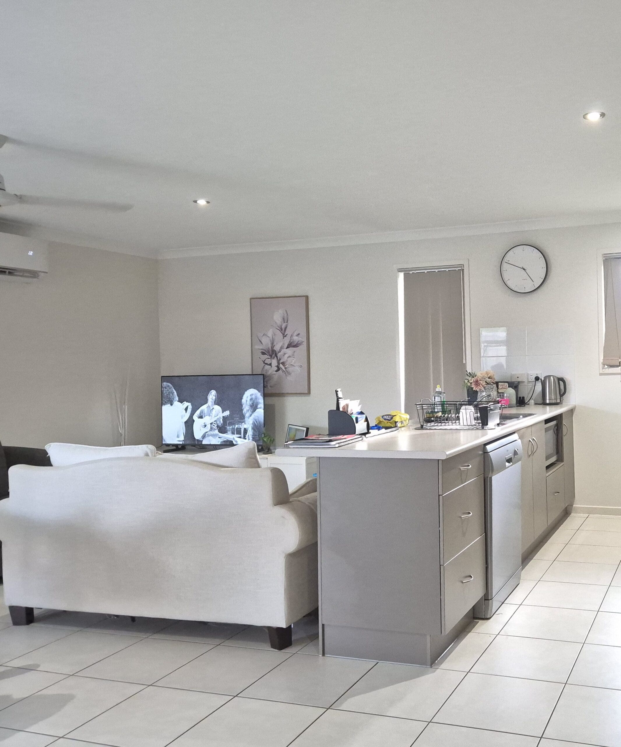 Kitchen and living