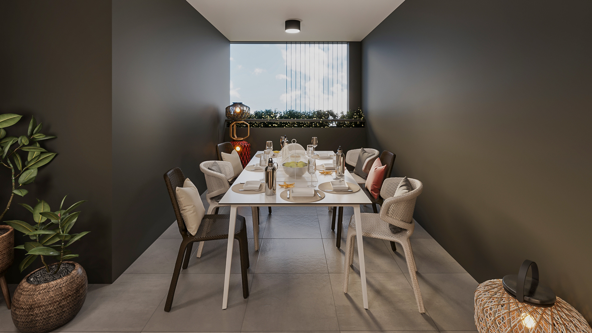 Outdoor entertaining area