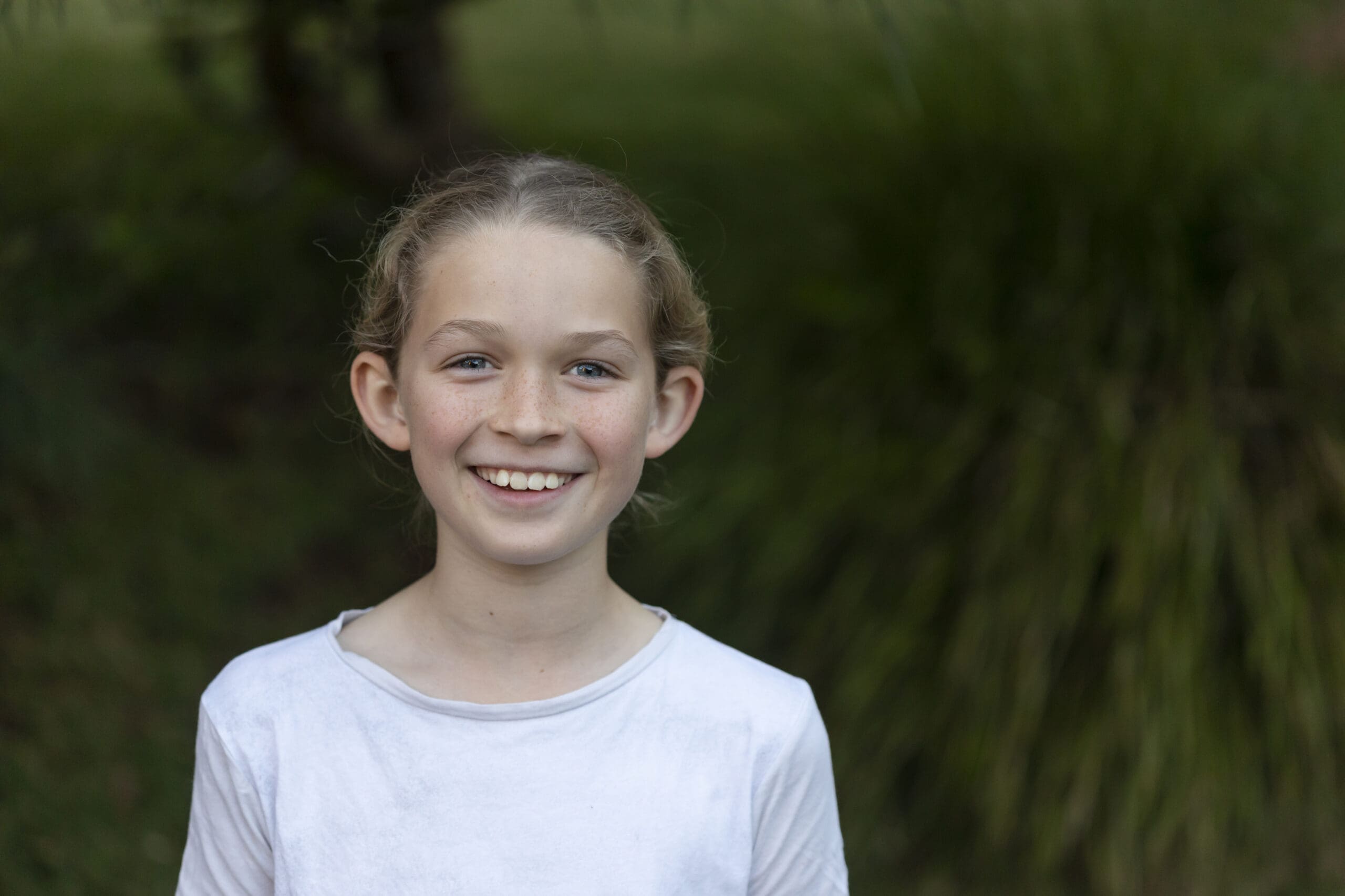Happy young girl portrait